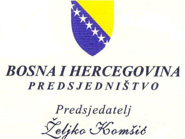 Presidency of Bosnia Herzegovina.