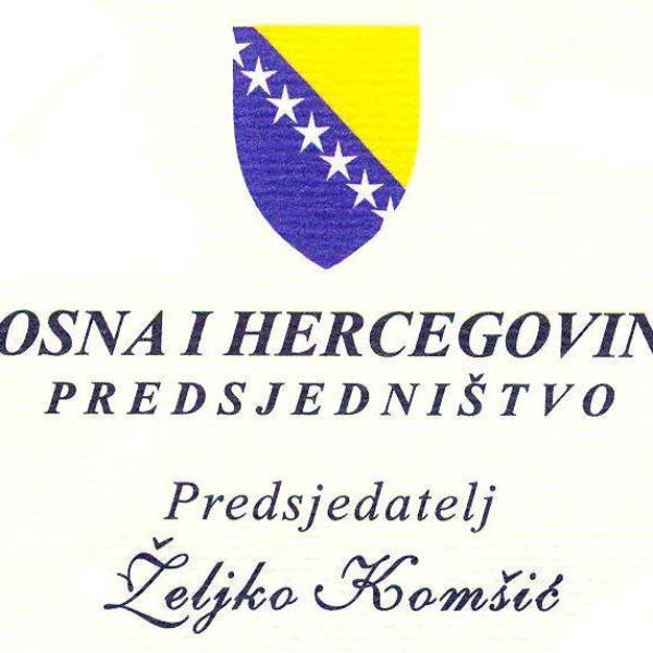 Presidency of Bosnia Herzegovina.